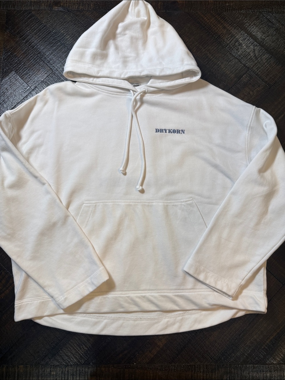 DRYKORN Mens Olias Sweatshirt Small Off-White Mock Neck Pullover